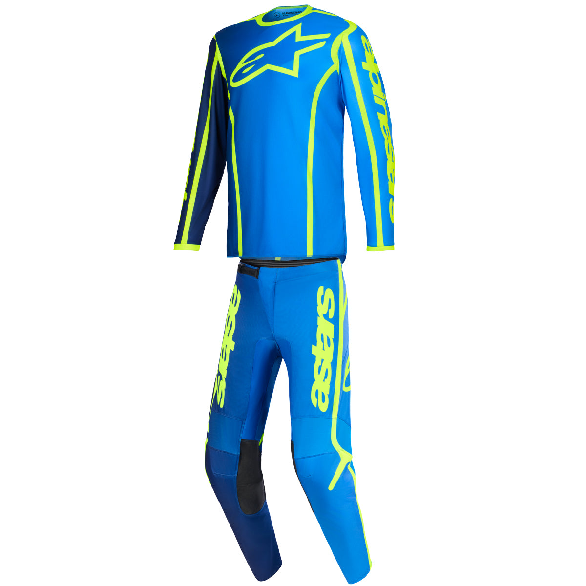 Tenue ALPINESTARS Fluid APEX bleu/jaune
