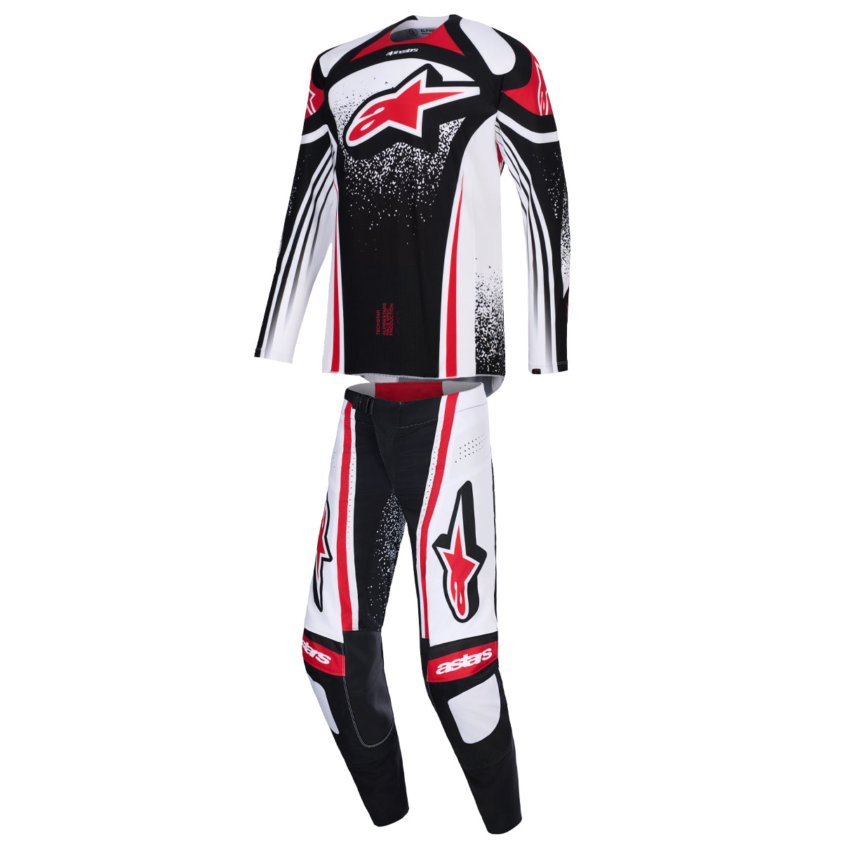 Tenue ALPINESTARS Techstar NOMUR noir/blanc/rouge