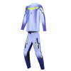 Tenue enfant ALPINESTARS Supertech SCENZ violet/jaune