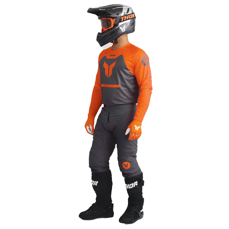 Tenue THOR RIDEMODE Menace gris/orange 2026