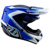 Casque Troy Lee Designs GP Shutter bleu/blanc