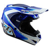 Casque Troy Lee Designs GP Shutter bleu/blanc