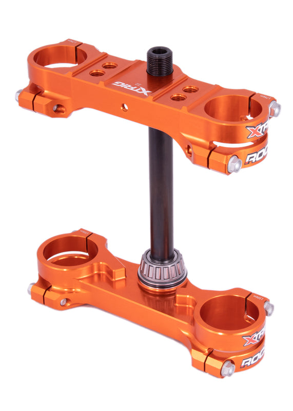 Té de fourche XTRIG ROCS Tech Offset 22 mm orange KTM SX65 – oxmoto