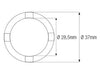 Douille à créneaux JMP pour bras oscillant/chassis Øint.28,5mm/Øext.37mm 4 crans Kawasaki