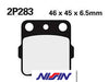 Plaquettes de frein arrière NISSIN 2P-283ST métal fritté