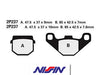 Plaquettes de frein arrière NISSIN 2P-237GS semi-métallique