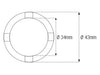 Douille à créneaux JMP pour bras oscillant/chassis Øint.34mm/Øext.43mm 4 crans Kawasaki