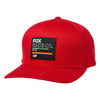Casquette FOX Youth Analog Flexfit rouge