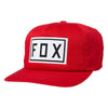 Casquette FOX Drive Train rouge