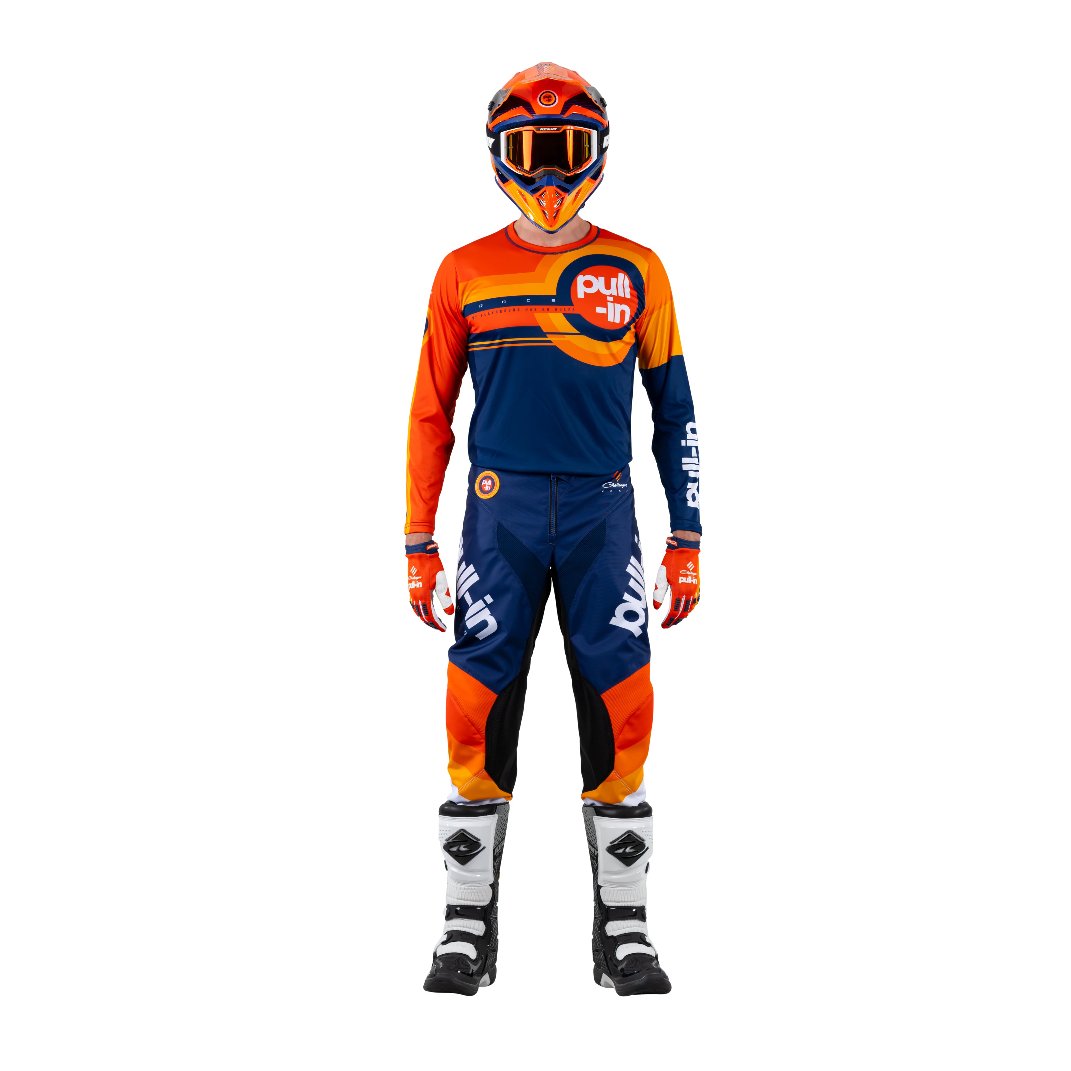 Tenue enfant Pull-In Race orange/navy 2023