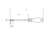 Clé à douille emmanchée BETA 943FL flexible 7mm