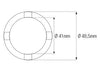 Douille à créneaux JMP pour colonne de direction Øint.41mm/Øext.48,5mm 4 crans Honda