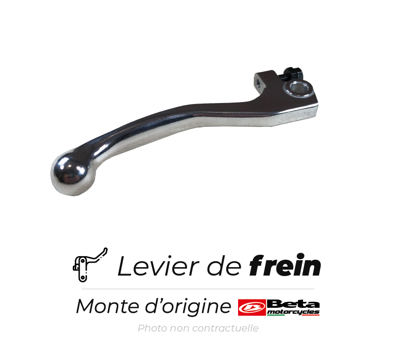 Leviers de frein et dembrayage Doppler CNC noir pour Beta RR 2012- (avec  frein GRIMECA)