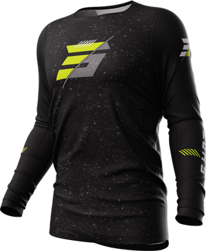 Maillot SHOT Contact Speck noir/jaune fluo