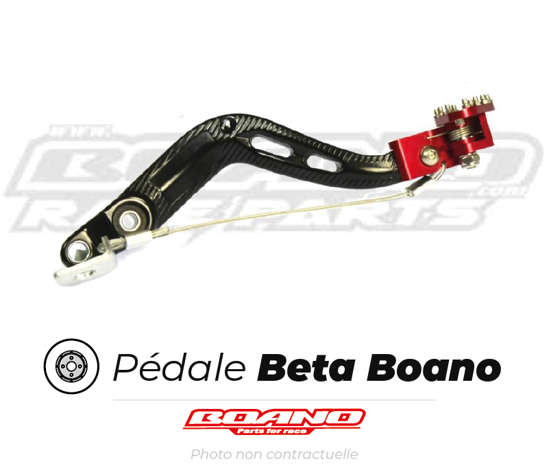 frein pedale Pédale de frein BOANO Beta RR noir/rouge – oxmoto