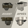 Microbillage de pièces moteur et partie-cycle moto