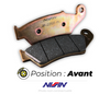 Plaquettes de frein avant NISSIN 2P-225ST-MX métal fritté